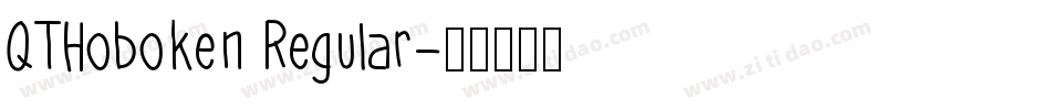 QTHoboken Regular字体转换